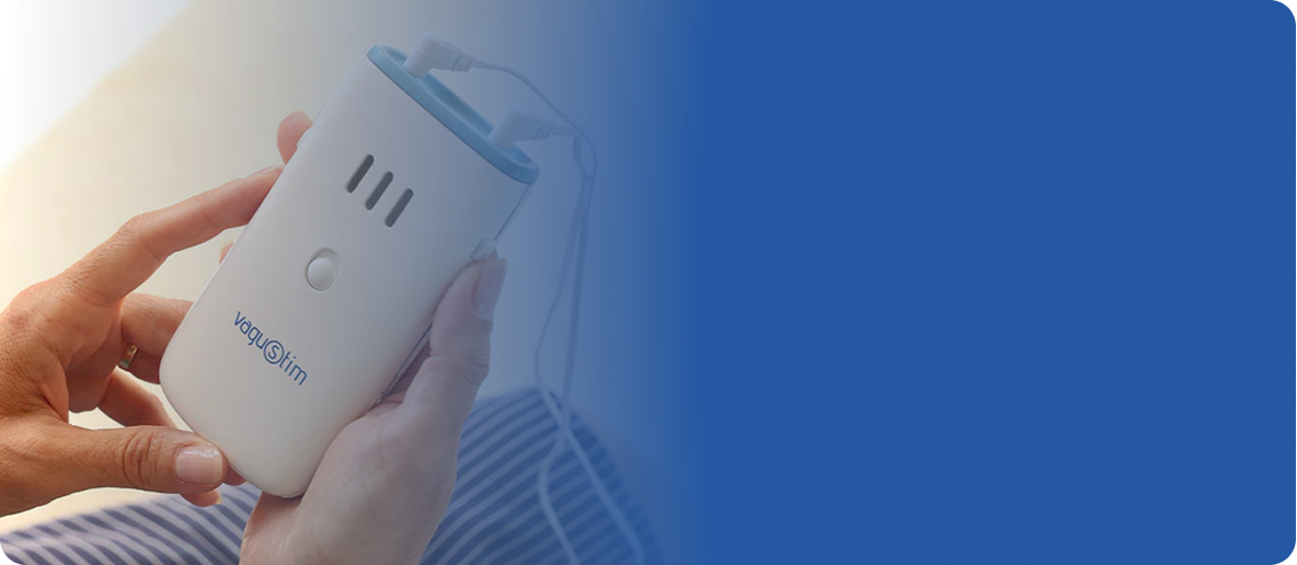 Vagustim device being held